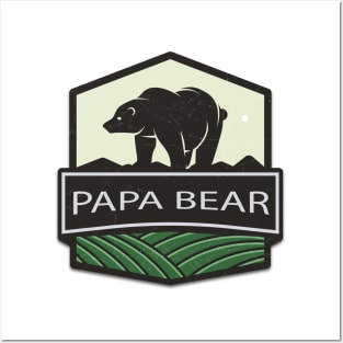 Papa Bear Father's Day Shirt Posters and Art